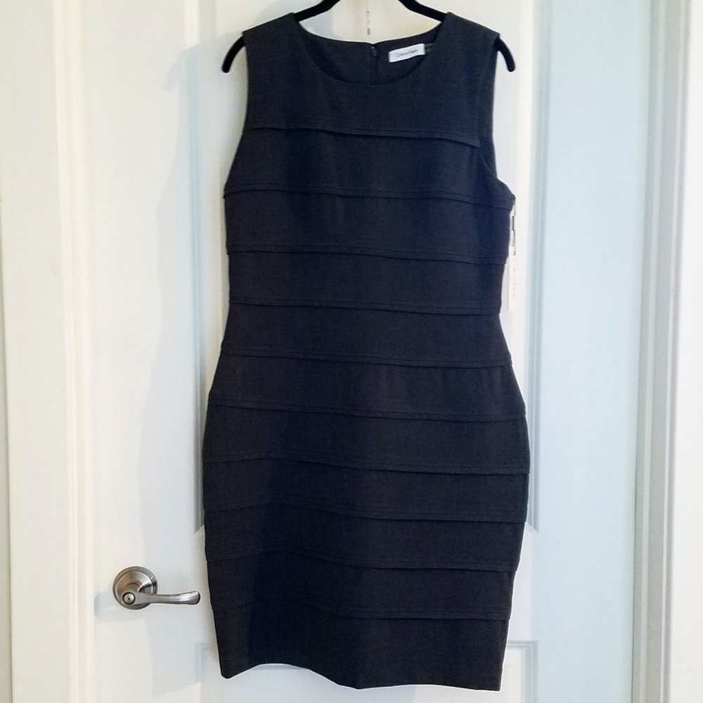 Calvin Klein Charcoal Gray Dress